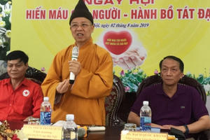 Gần 500 tăng ni sinh Học viện Phật giáo sẽ tham gia hiến máu, hiến tạng