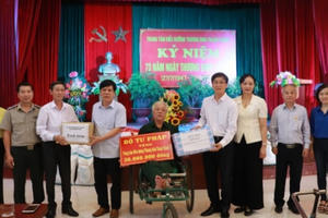 Bộ Tư pháp tri ân, thăm hỏi tại Trung tâm điều dưỡng thương binh Thuận Thành, Bắc Ninh