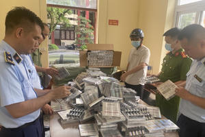 Thu giữ 5.390 sản phẩm dùng cho thuốc lá điện tử tại Quảng Ninh