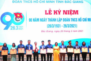 Bắc Giang kỷ niệm 90 năm Ngày thành lập Đoàn TNCS Hồ Chí Minh Bắc Giang kỷ niệm 90 năm Ngày thành lập Đoàn TNCS Hồ Chí Minh