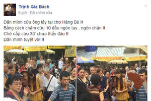 Hà Nội: Một du khách người Đức được dân cứu sống