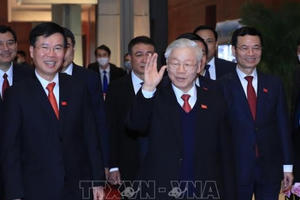 Tổng Bí thư Nguyễn Phú Trọng chủ trì họp báo sau Đại hội XIII của Đảng