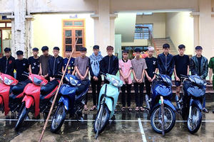 Gây rối trật tự công cộng, 25 thanh niên tại Nghệ An bị khởi tố