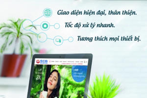 Ngân hàng SCB: Ra mắt website thân thiện với người dùng