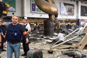 Những hình ảnh từ hiện trường các vụ đánh bom liên hoàn ở Bỉ