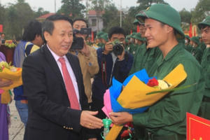 Quảng Trị: Tiếp bước truyền thống cha anh, huyện Cam Lộ tổ chức lễ giao nhận quân 2020