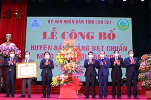 Lào Cai: Công bố huyện Bảo Thắng là huyện đầu tiên đạt chuẩn Nông thôn mới