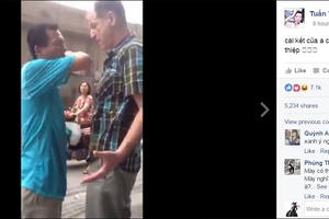 Cộng đồng mạng tán dương hành đồng bênh vực phái yếu của "ông Tây" Cộng đồng mạng tán dương hành đồng bênh vực phái yếu của "ông Tây"