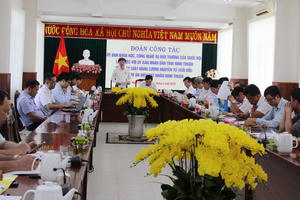 Đoàn công tác của Quốc hội làm việc tại Ninh Thuận