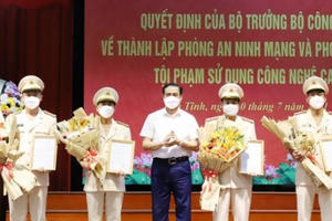 Thành lập Phòng An ninh mạng và phòng, chống tội phạm sử dụng công nghệ cao Công an Hà Tĩnh