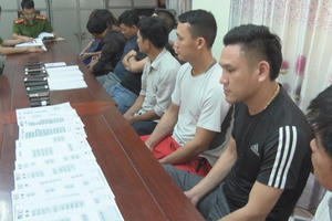 Hà Tĩnh: Triệt phá đường dây lô đề, bắt giữ 9 đối tượng