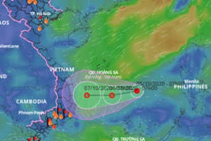 Xuất hiện áp thấp mạnh giữa Biển Đông Xuất hiện áp thấp mạnh giữa Biển Đông