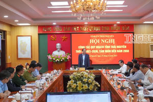 Thường trực Tỉnh ủy Thái Nguyên cho ý kiến vào công tác lập điều chỉnh quy hoạch