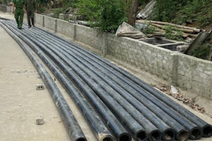 Hàng loạt đường ống dẫn nước tại dự án bị trộm