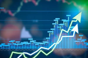 Chỉ số giá cổ phiếu ngành Tài chính tăng trưởng mạnh trong tháng 8