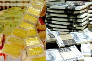 Tỷ giá trung tâm giảm, giá vàng đi ngang