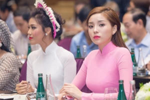 Hoa hậu Kỳ Duyên, Lan Khuê thướt tha trong tà áo dài truyền thống