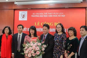 Đại học Văn hóa Hà Nội có tân Phó Hiệu trưởng Đại học Văn hóa Hà Nội có tân Phó Hiệu trưởng