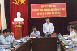 Bộ trưởng Lê Thành Long 'gỡ' khúc mắc cho tư pháp, THADS Điện Biên Bộ trưởng Lê Thành Long 'gỡ' khúc mắc cho tư pháp, THADS Điện Biên