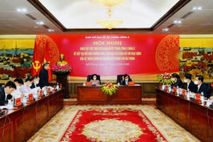 Đoàn khảo sát của Ban Chỉ đạo Đề án Trung ương 6 làm việc với Thành uỷ Hải Phòng