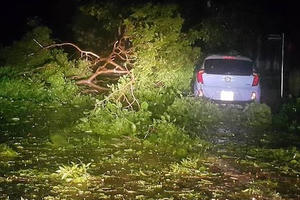 Bão càn quét hơn 3 giờ ở Nghệ An - Hà Tĩnh