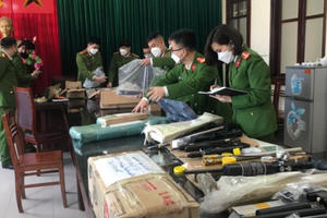Thái Nguyên: Phát hiện thu giữ hơn 10.000 viên đạn chì, hàng nghìn linh kiện súng hơi khí nén