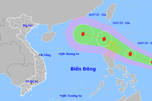 Áp thấp nhiệt đới tăng tốc, có khả năng mạnh lên thành bão lớn