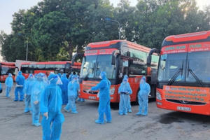 Bình Dương: Đón công dân đang lưu trú tại các tỉnh, thành phố trở về địa phương