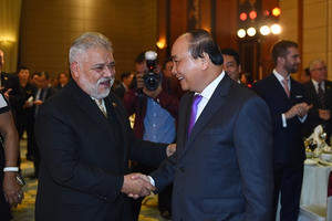 Thủ tướng Nguyễn Xuân Phúc chủ trì tiệc chiêu đãi Đoàn Ngoại giao nhân dịp năm mới