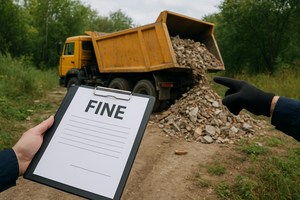 Xử phạt 50 triệu đồng Công ty Nam Giang về hành vi đổ thải trái quy định ra môi trường