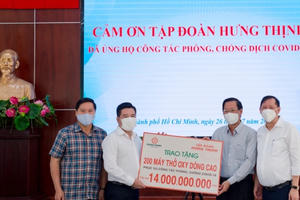 Tập đoàn Hưng Thịnh hỗ trợ khẩn hàng chục tỷ đồng cho TP.HCM phòng, chống dịch Covid-19