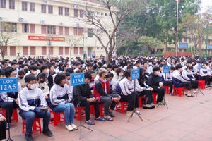 Hà Nam: Gần 600 học sinh được tuyên truyền phổ biến pháp luật về quản lý vũ khí, vật liệu nổ Hà Nam: Gần 600 học sinh được tuyên truyền phổ biến pháp luật về quản lý vũ khí, vật liệu nổ