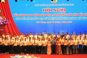 Hải Phòng: Biểu dương 89 lao động sáng tạo, 175 lao động giỏi tiêu biểu năm 2022