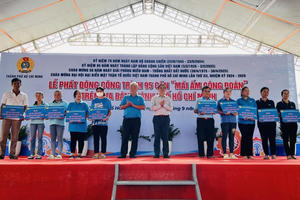 TP HCM: Phát động công trình 95 căn “Mái ấm công đoàn”