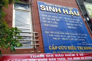 Vĩnh Phúc: Phạt 80 triệu, tước giấy phép hoạt động phòng khám đa khoa Sinh Hậu