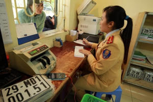 Công an Hà Nội công bố 3 điểm đăng ký xe của 12 quận