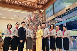 Rộn ràng sắc xuân Giáp Thìn 2024 tại Sân bay Nội Bài