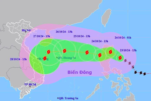 Bão Trami sắp vào Biển Đông với sức gió giật cấp 15, các địa phương chủ động ứng phó