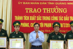 Quảng Ninh: Khen thưởng Bộ đội Biên phòng tỉnh đã có những thành tích xuất sắc