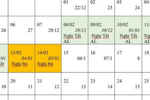 Thủ tướng Chính phủ đồng ý đề xuất số ngày nghỉ Tết Nguyên đán 2024
