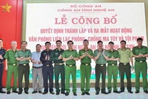 Ra mắt Văn phòng liên lạc phòng, chống ma tuý và tội phạm qua biên giới tại huyện Kỳ Sơn