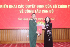 Điều động Trung tướng Trần Hồng Minh giữ chức Bí thư Tỉnh ủy Cao Bằng Điều động Trung tướng Trần Hồng Minh giữ chức Bí thư Tỉnh ủy Cao Bằng