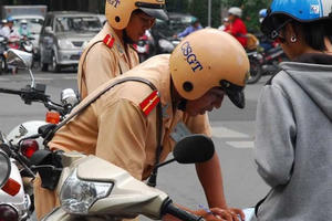 Hà Nội bố trí 57 chốt xử lý vi phạm giao thông trong dịp lễ 30/4-1/5