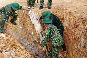 Nghệ An: Hủy nổ thành công quả bom nặng 226 kg
