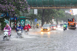 Mưa dông trên diện rộng sẽ xuất hiện tại nhiều tỉnh thành Bắc Bộ