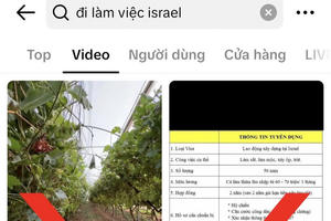 Bộ Nội vụ cảnh báo thông tin tuyển chọn, đưa lao động sang Israel