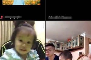 Trẻ mầm non 3 tuổi cũng học online!
