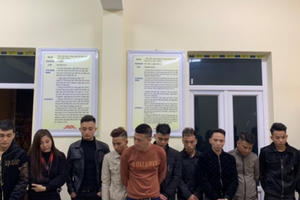 Vĩnh Phúc: Bắt 16 đối tượng tổ chức sinh nhật bằng ma túy