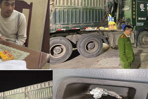 Thanh Hoá: Bắt 2 đối tượng tổ chức sử dụng ma túy trên xe container