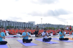 Ngày Quốc tế Yoga lần thứ 8 được tổ chức trên đỉnh Fansipan